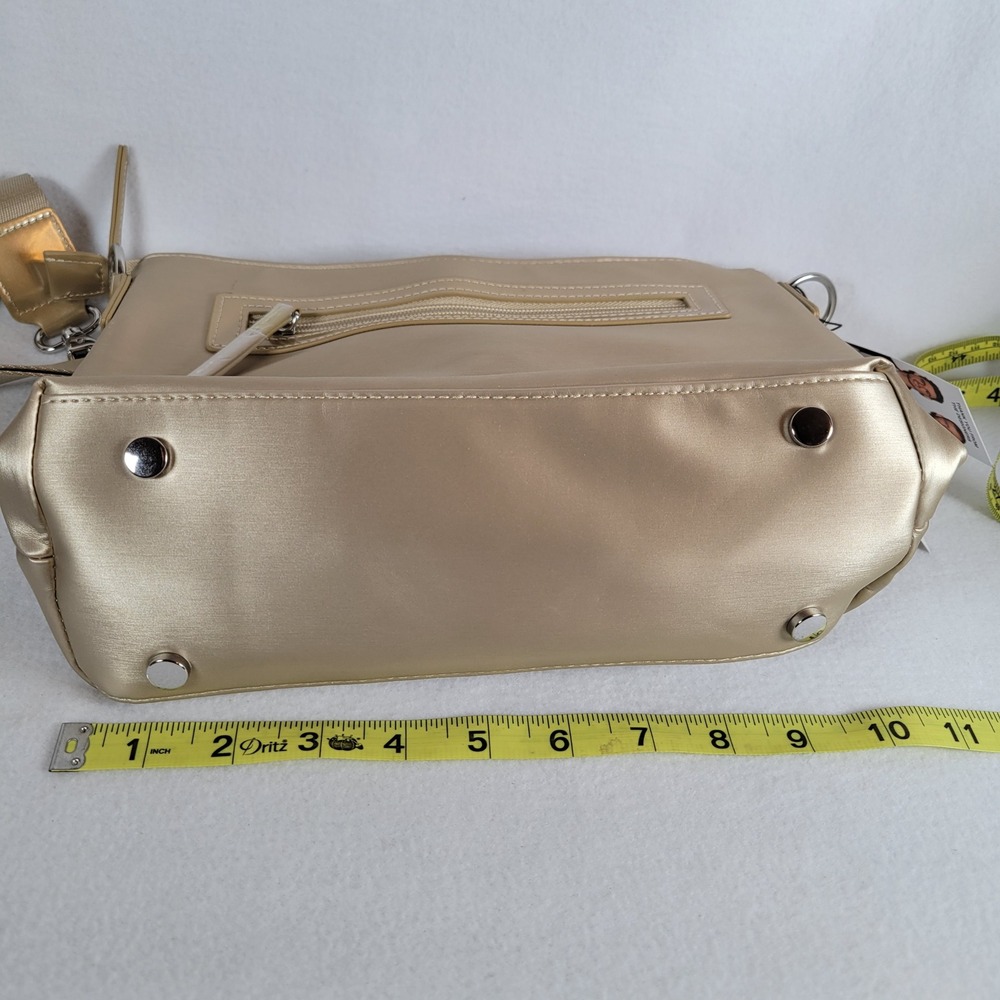 IHKWIP Women Shoulder Bag Convertible Buckle Up Crossbody Medium Gold Size M - Picture 2 of 10